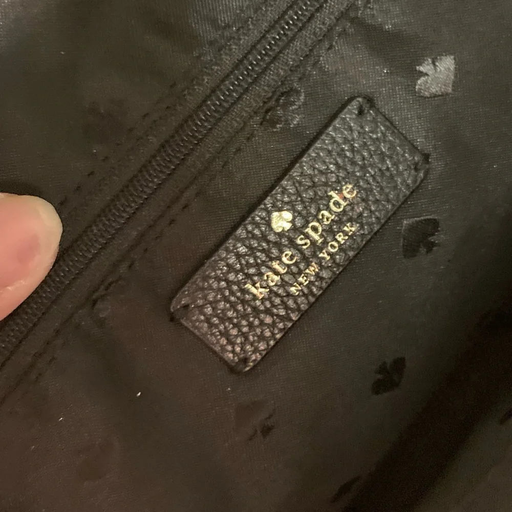 Kate Spade Black Leather Backpack